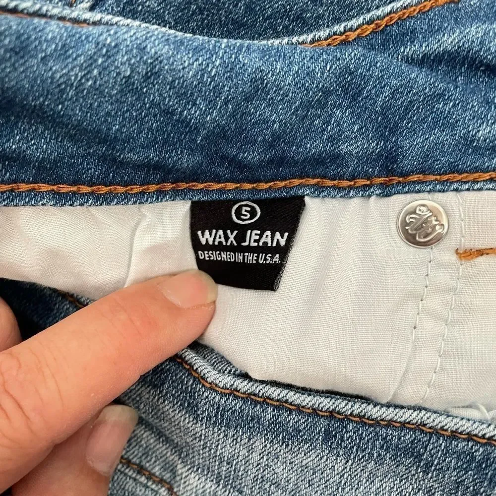 Wax Jeans Boot Cut Stretch Medium Wash Sz 5